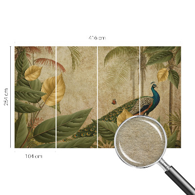 Vlies-Fototapete fürs Schlafzimmer mit Motiv eines exotischen Vogels