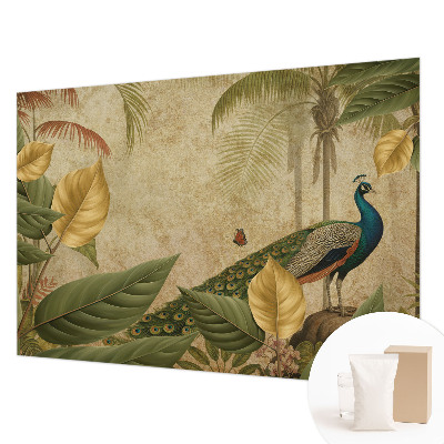 Vlies-Fototapete fürs Schlafzimmer mit Motiv eines exotischen Vogels