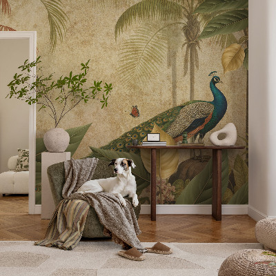 Vlies-Fototapete fürs Schlafzimmer mit Motiv eines exotischen Vogels