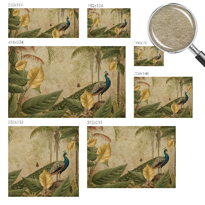 Vlies-Fototapete fürs Schlafzimmer mit Motiv eines exotischen Vogels