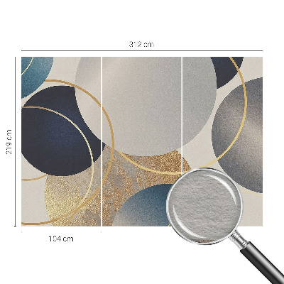 Vliestapete fürs Wohnzimmer Kreative Kreise