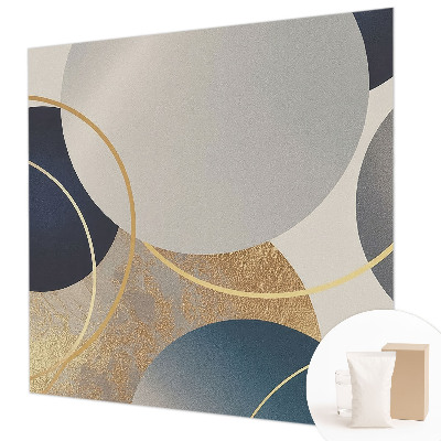 Vliestapete fürs Wohnzimmer Kreative Kreise