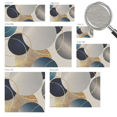 Vliestapete fürs Wohnzimmer Kreative Kreise