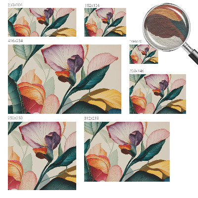 Vliestapete fürs Schlafzimmer Bunte Blumen