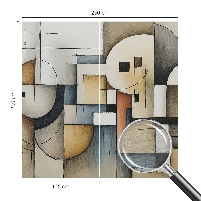 Bildtapete mit geometrischem Harmoniemuster