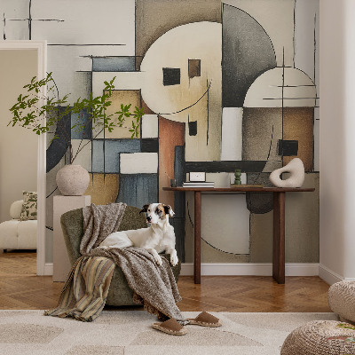 Bildtapete mit geometrischem Harmoniemuster