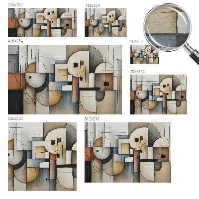 Bildtapete mit geometrischem Harmoniemuster