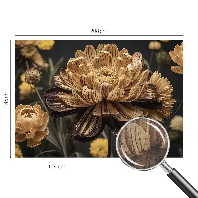 Wand-Fototapete mit floralem Motiv