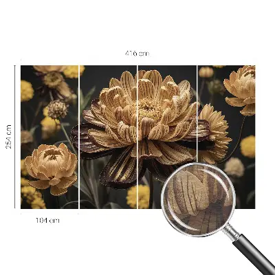Wand-Fototapete mit floralem Motiv