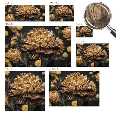 Wand-Fototapete mit floralem Motiv