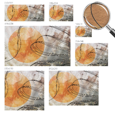 Fototapete fürs Wohnzimmer Harmonische Abstraktion