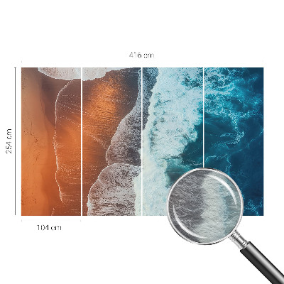Dekorative Wand-Fototapete mit dem Motiv „Marine Symbiose”