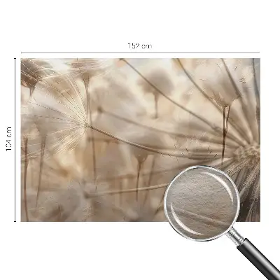 Fototapete mit zarten Löwenzahnblüten