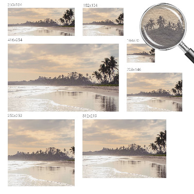 Fototapete fürs Wohnzimmer Strandmorgen