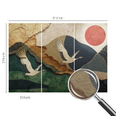 Fototapete fürs Kinderzimmer Kraniche des Ostens