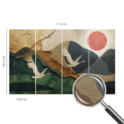 Fototapete fürs Kinderzimmer Kraniche des Ostens