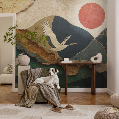 Fototapete fürs Kinderzimmer Kraniche des Ostens