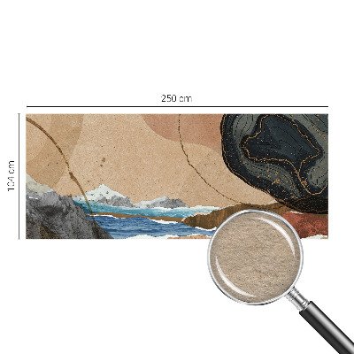Vlies-Fototapete fürs Kinderzimmer mit abstrakter Landschaft in kindgerechtem Design