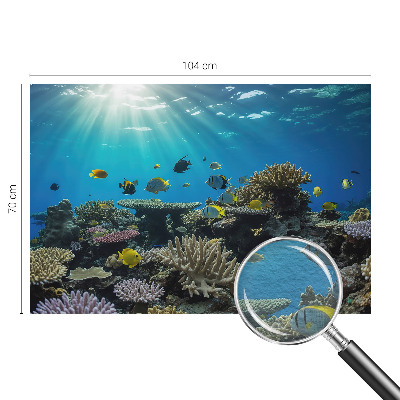 Vlies-Fototapete fürs Schlafzimmer mit einem Motiv der Unterwasserwelt