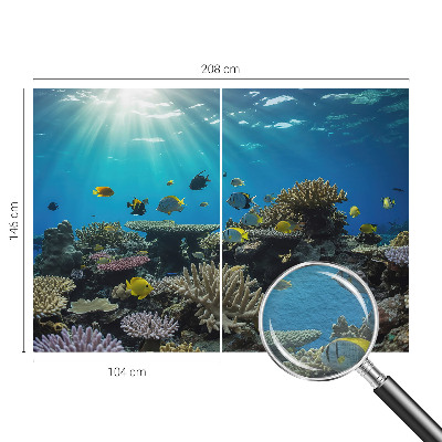 Vlies-Fototapete fürs Schlafzimmer mit einem Motiv der Unterwasserwelt