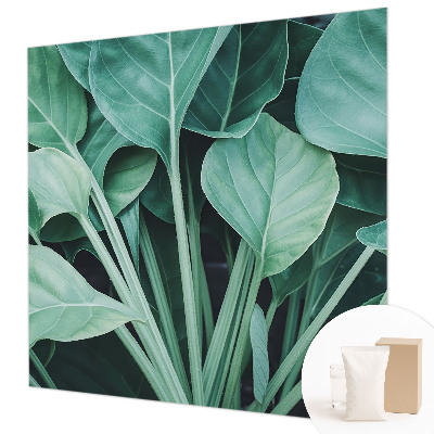 Vliestapete fürs Schlafzimmer mit grünem Naturmotiv
