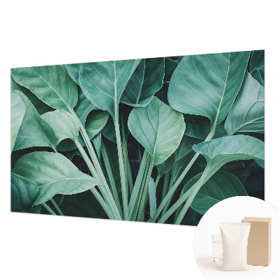 Vliestapete fürs Schlafzimmer mit grünem Naturmotiv