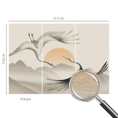 Bedruckte Vlies-Fototapete Ostkräne