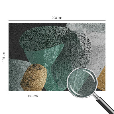 Wand-Fototapete mit abstrakter Geometrie