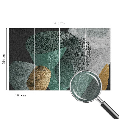 Wand-Fototapete mit abstrakter Geometrie