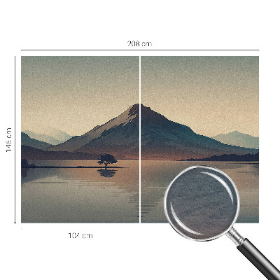 Dekorative Wand-Fototapete mit Motiv einer Berglandschaft