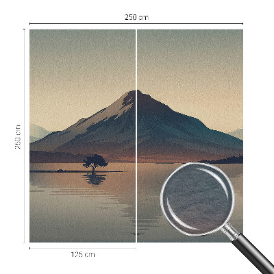 Dekorative Wand-Fototapete mit Motiv einer Berglandschaft