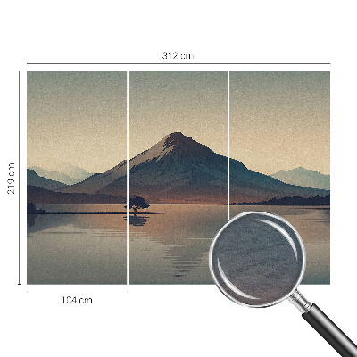 Dekorative Wand-Fototapete mit Motiv einer Berglandschaft