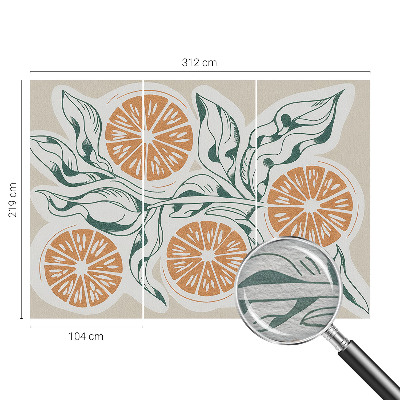 Fototapete nach Maß Fruchtmuster