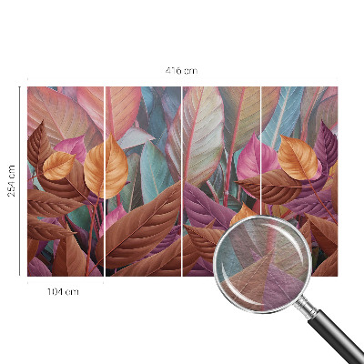 Fototapete fürs Kinderzimmer Bunte Blätter