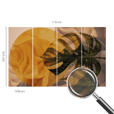 Motivtapete aus Vlies Abstrakte Blätter