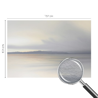 Fototapete fürs Wohnzimmer mit harmonischer Landschaftsillustration