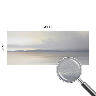 Fototapete fürs Wohnzimmer mit harmonischer Landschaftsillustration