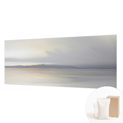 Fototapete fürs Wohnzimmer mit harmonischer Landschaftsillustration