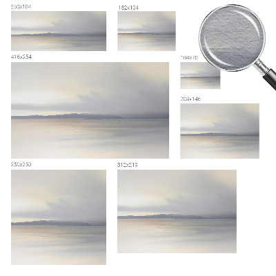 Fototapete fürs Wohnzimmer mit harmonischer Landschaftsillustration