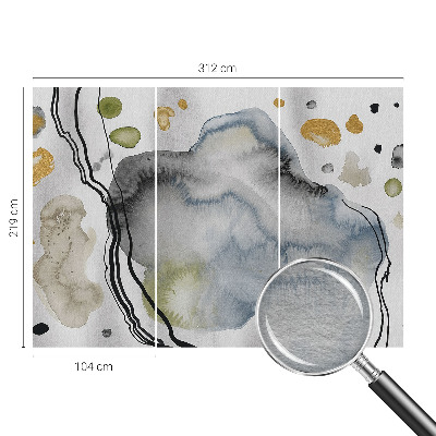 Fototapete aus Vlies mit abstrakter Aquarellmalerei