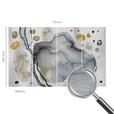 Fototapete aus Vlies mit abstrakter Aquarellmalerei