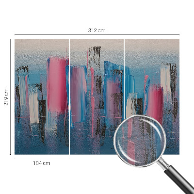 Vlies-Fototapete fürs Schlafzimmer mit abstrakten Streifen als Motiv