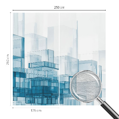 Vlies-Fototapete nach Maß mit Motiv aus transparenten Würfeln
