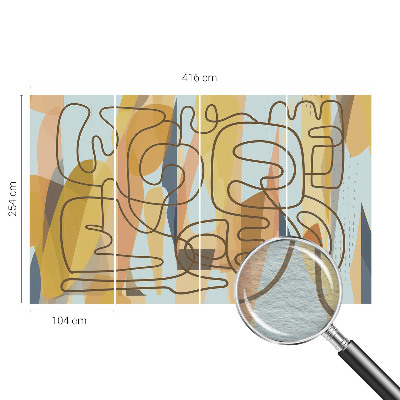 Vlies-Fototapete fürs Kinderzimmer Abstrakte Formen