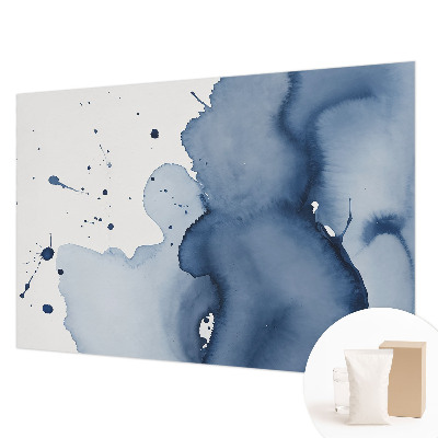 Vliestapete fürs Schlafzimmer Marineblaue Farbtupfer