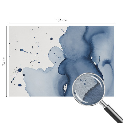 Vliestapete fürs Schlafzimmer Marineblaue Farbtupfer