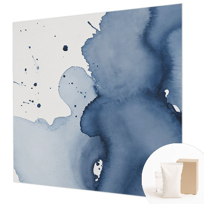 Vliestapete fürs Schlafzimmer Marineblaue Farbtupfer