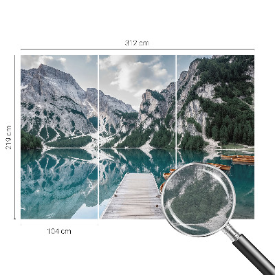 Moderne Vlies-Fototapete mit Bergpanorama