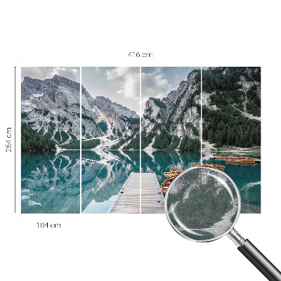 Moderne Vlies-Fototapete Bergpanorama