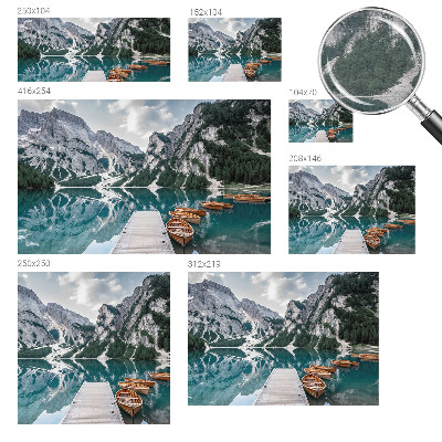 Moderne Vlies-Fototapete mit Bergpanorama